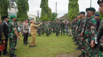 Korem 042/Gapu Sambut Satgas Yonif Raider 142/KJ dan Kukuhkan Keluarga Asuh TNI - Polri Jambi